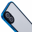 Чехол для iPhone 16, Magnetic Dual Glass, синий