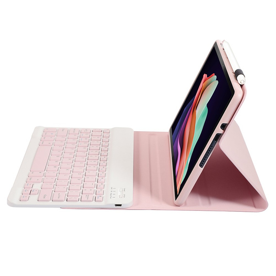 Чохол + клавіатура Lenovo Tab P11 Gen 2, Pen Slot, рожевий rose gold
