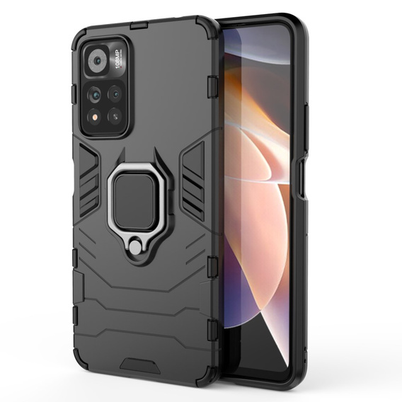 Чoхол до Xiaomi Poco M4 Pro 5G / Redmi Note 11S 5G, Kickstand Ring, чорний