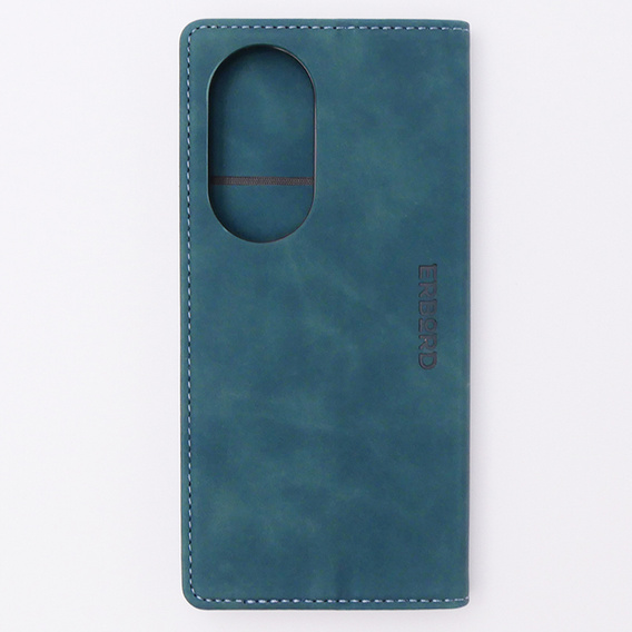 Чехол для Oppo Reno 10 / 10 Pro, ERBORD Vintage, бумажник с клапаном, синий