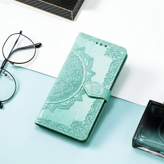 Чохол-книжка для Motorola Edge 60 / 60 Fusion, Mandala, зелений