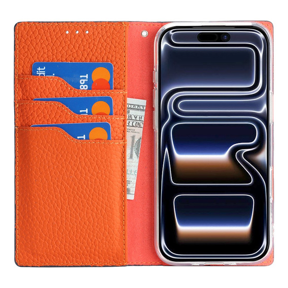 Чехол с клапаном Litchi Skin Grain для iPhone 17 Pro Max