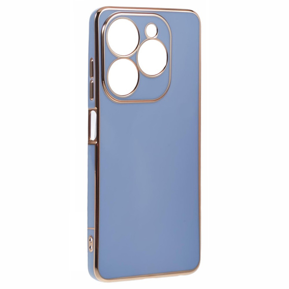 Чехол для Infinix Hot 40i, Glamour CamShield, синий