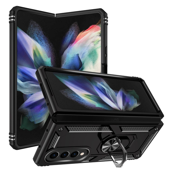 Броньований Чoхол до Samsung Galaxy Z Fold 4 5G, Nox Case Ring, чорний