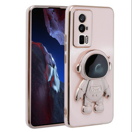 Чoхол до Xiaomi Poco F5 Pro, Astronaut, рожевий