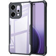 Чехол для Oppo Reno 14, усиленный, прозрачный с черными боками