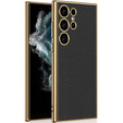 Чoхол до Samsung Galaxy S24 Ultra, GKK Leather, carbon чорний