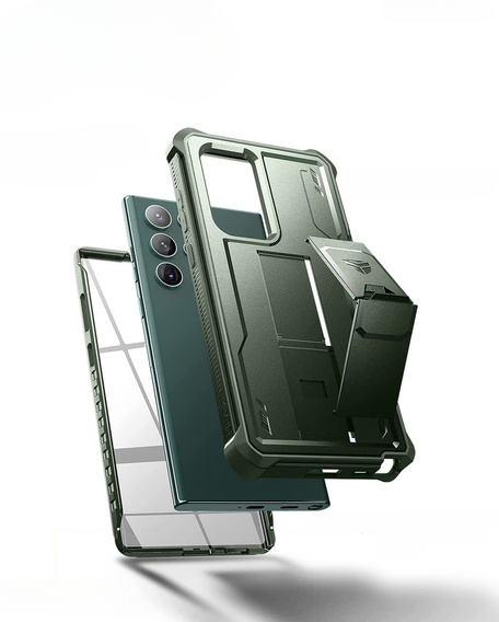 Броньований чохол для Samsung Galaxy S22 Ultra, Dexnor Full Body, зелений