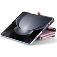 Чохол CASEME для Samsung Galaxy Z Fold6 5G, RFID Leather Wallet з плечовим ременем, рожевий