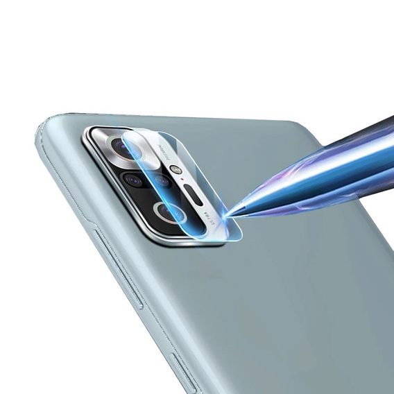 Закаленное стекло камеры для Xiaomi Redmi Note 10 Pro, синий