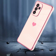 Чехол до Samsung Galaxy A34 5G, Electro heart, розовый rose gold
