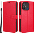 Футляр з клапаном для Xiaomi Redmi 12C, Crazy Horse Wallet, червоний