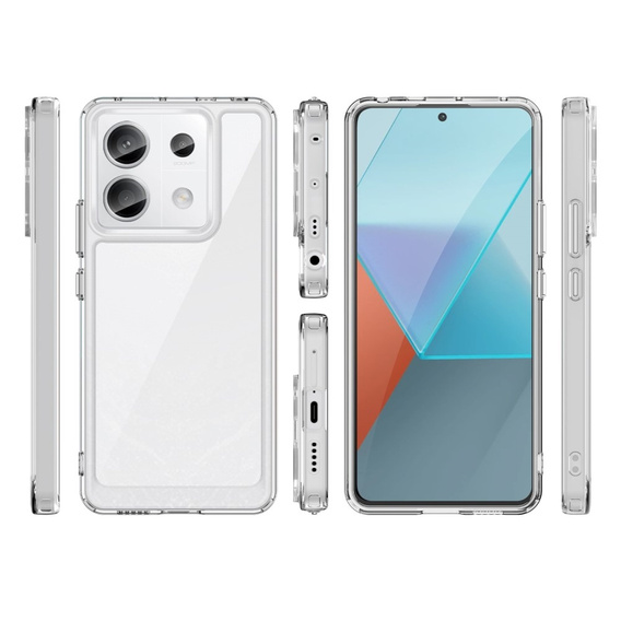 Чехол до Xiaomi Redmi Note 13 Pro 5G, Fusion Hybrid, прозрачный
