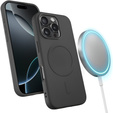 ERBORD Чехол Silicone Mag Cover для iPhone 15 Pro Max, чёрный