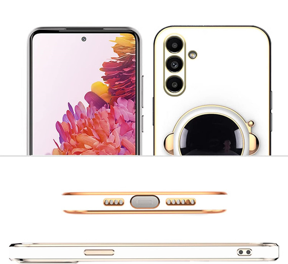 Чехол до Samsung Galaxy A56 5G, Astronaut, белый
