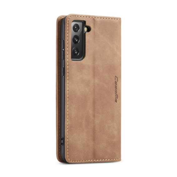 Чохол-сумка для Samsung Galaxy S21 FE, Leather Wallet Case, коричневий