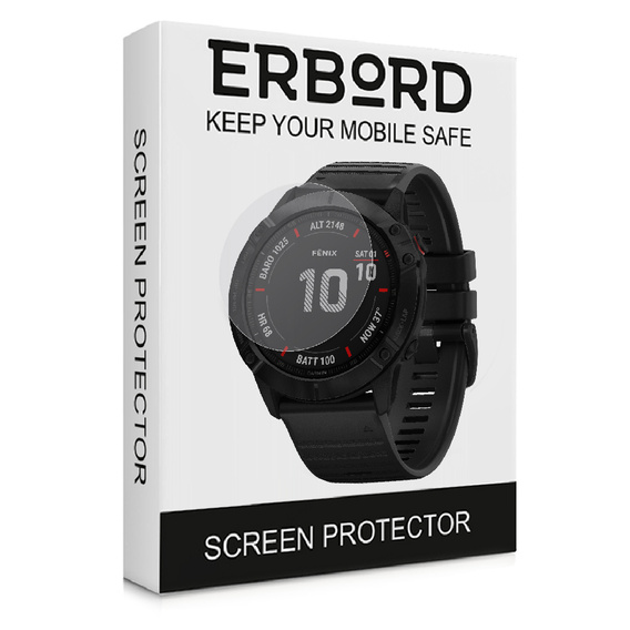 3x ERBORD Гідрогелева фольга для Garmin Fenix 6X/6X Pro