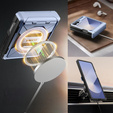 Чехол Tongate MECH с MagSafe для Samsung Galaxy Z Flip7 FE / Z Flip6, синий