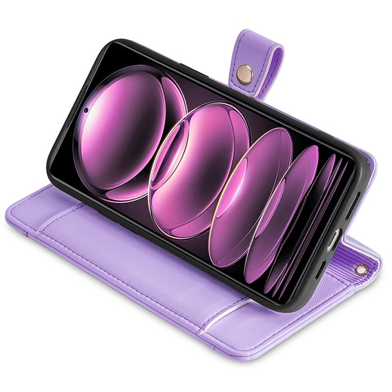 Откидной чехол для Xiaomi 13T / 13T Pro / Redmi K60 Ultra, Wallet Zipper Pocket, фиолетовый