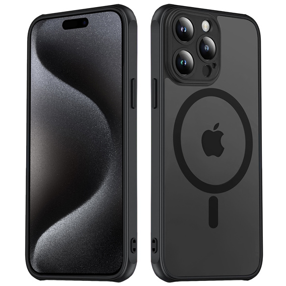 Чохол MagSafe для iPhone 12 / 12 Pro, Hybrid Matte Lens Pro, чорний