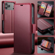 Чехол ERBORD Glossy Litchi, флип-кошелек для iPhone 17 Pro Max