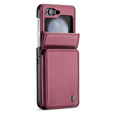 CASEME флип-кейс для Samsung Galaxy Z Flip5 5G, Litchi Wallet, красный