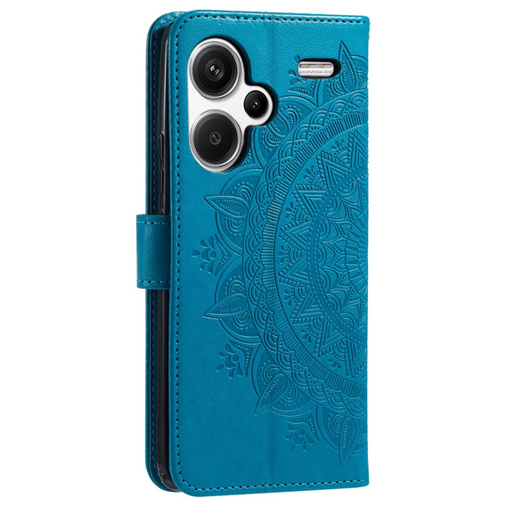 Откидной чехол для Xiaomi Redmi Note 13 Pro+, Mandala, синий