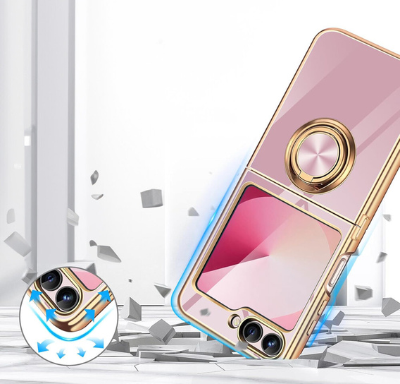 Чoхол до Samsung Galaxy Z Flip7 FE / Z Flip6, Electro Ring, фіолетовий