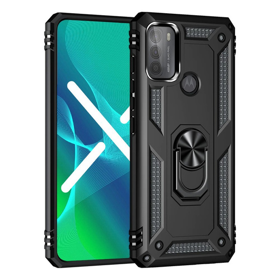Броньований Чoхол до Motorola Moto G50, Nox Case Ring, чорний
