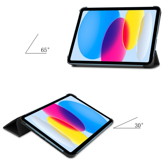Чехол для iPad 10.9 2022 10 Gen, Smartcase с местом для стилуса, чёрный
