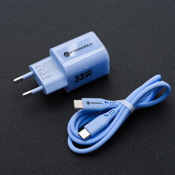 Forcell Зарядное устройство USB-C 3A 45W PD QC 4.0 - White