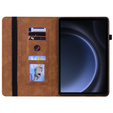 Чохол для Samsung Galaxy Tab S10 Lite / S10 FE / S9 FE, Wallet Pen Slot, коричневий