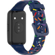 Силіконовий ремінець для Huawei Band 7, Dark Blue / Colorful