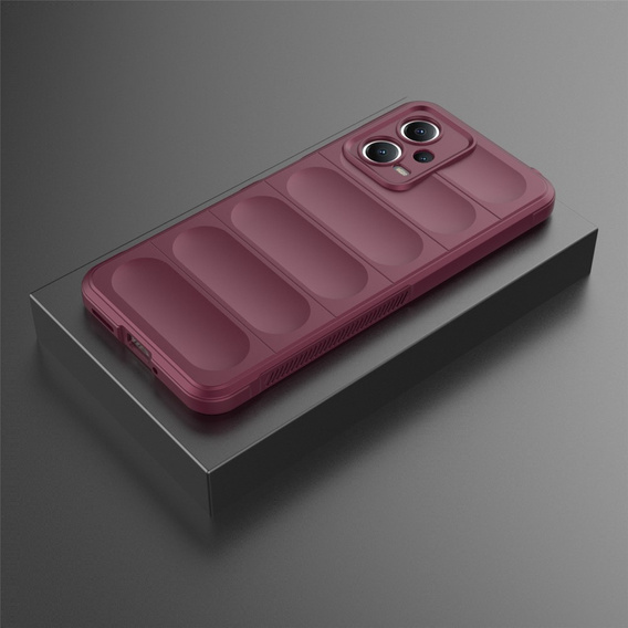 Чoхол до Xiaomi Redmi Note 12 5G / POCO X5 5G, Gaming Shockproof, бордовий