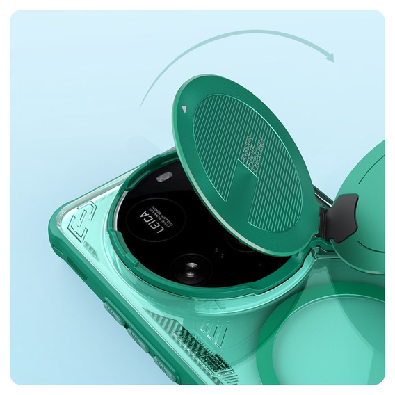 Чохол для Xiaomi 15 Ultra, броньований Nillkin, Icelade Prop, для Magsafe, зелений