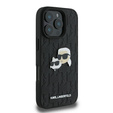 Чехол Karl Lagerfeld Hardcase Monogram Karl & Choupette Head Pin для iPhone 16 Pro