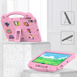 Детский чехол для Lenovo M10 X306 2 Gen / M10 Plus TB-X606 10.3 / Samsung Tab A 10.1 T510/515 / K10 X6C6, Cute Patterns, с подставкой, розовый