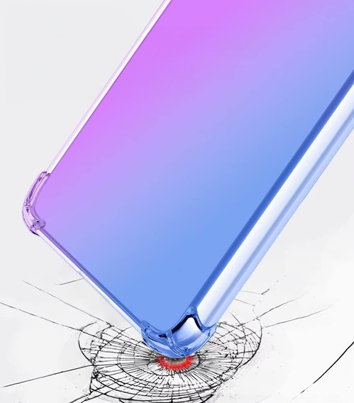 Чохол для Realme 14 Pro+ 5G, Gradient Dropproof, Фіолетовий / синій