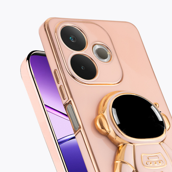 Чехол до Oppo A5 Pro 5G, Astronaut, розовый