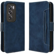 Откидной чехол для Oppo Reno 12 Pro, Card Slot, темно-синий