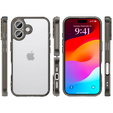 Чохол для iPhone 17, з кришкою для камери, прозорий з чорними боками