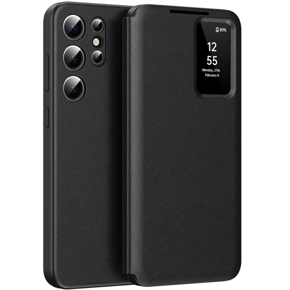 Фліп-чохол для Samsung Galaxy S22 Ultra, Smart View Wallet, чорний