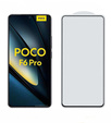 Закаленное стекло 3D для Xiaomi Poco F6 Pro, чёрная рама