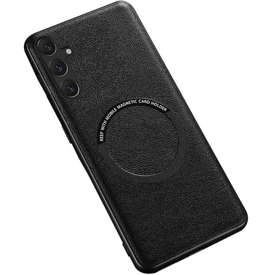 Чехол до Samsung Galaxy A54 5G, Leather Hybrid MagSafe, чёрный