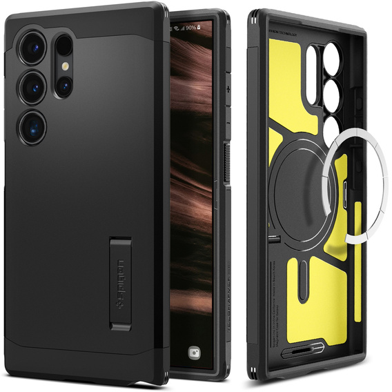 Чехол Spigen до Samsung Galaxy S23 FE, Tough Armor, зелёный
