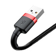 BASEUS Cafule Кабель Lightning 2.4A 0.5M - Black/Red