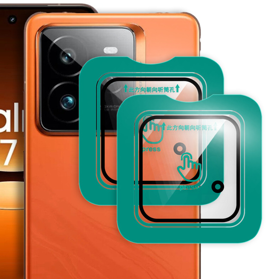 2x Загартоване скло камери для Realme GT 7 Pro, прозорий
