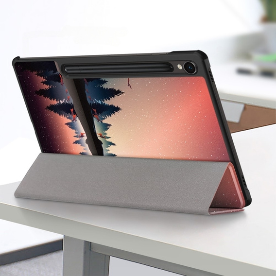 Чехол до Samsung Galaxy Tab S9, Smartcase Hybrid Pen Slot, night