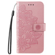Откидной чехол для Xiaomi Redmi 13C / Poco C65, Mandala Flower, розовый