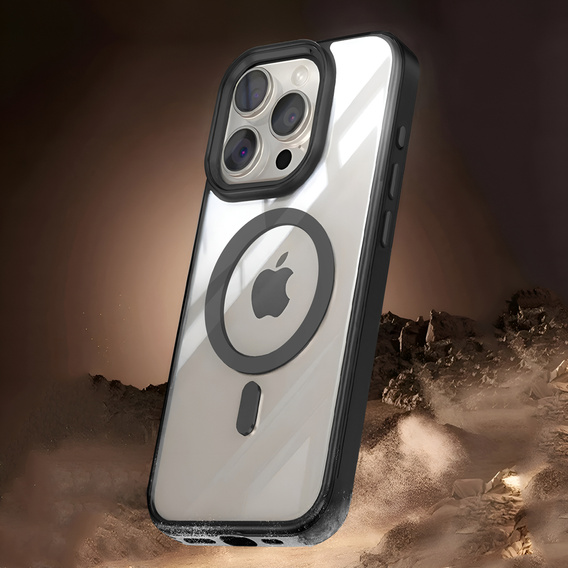 Магнітний чохол Magsafe для iPhone 15 Pro, чорний